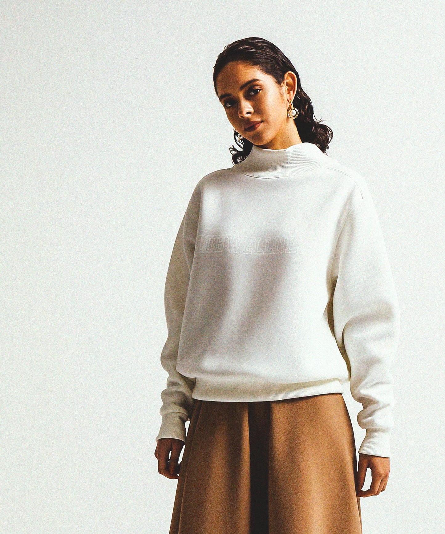 HI-NECK SPONGE SWEAT