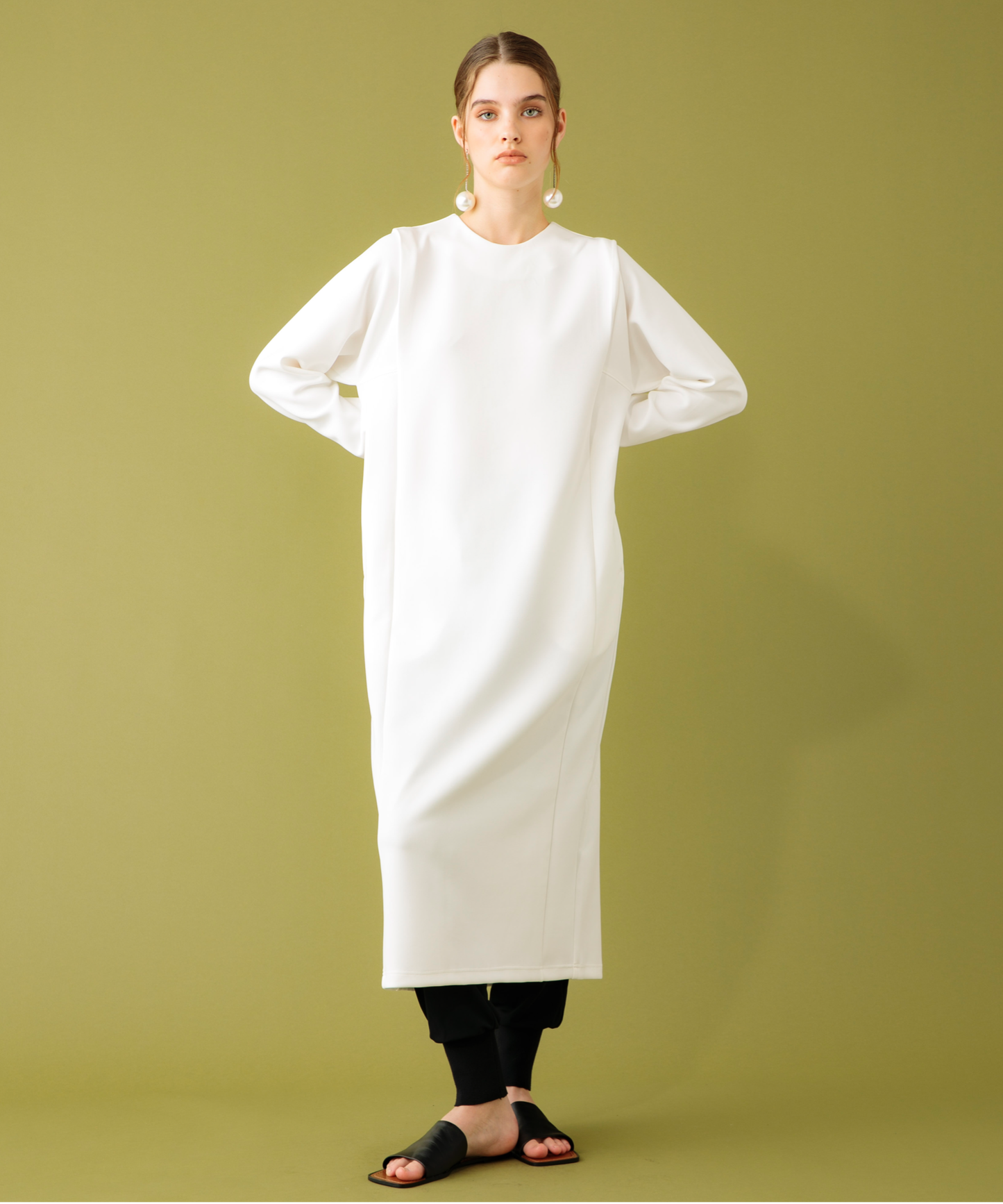 【再入荷】COCOON BOLUME CUT DRESS