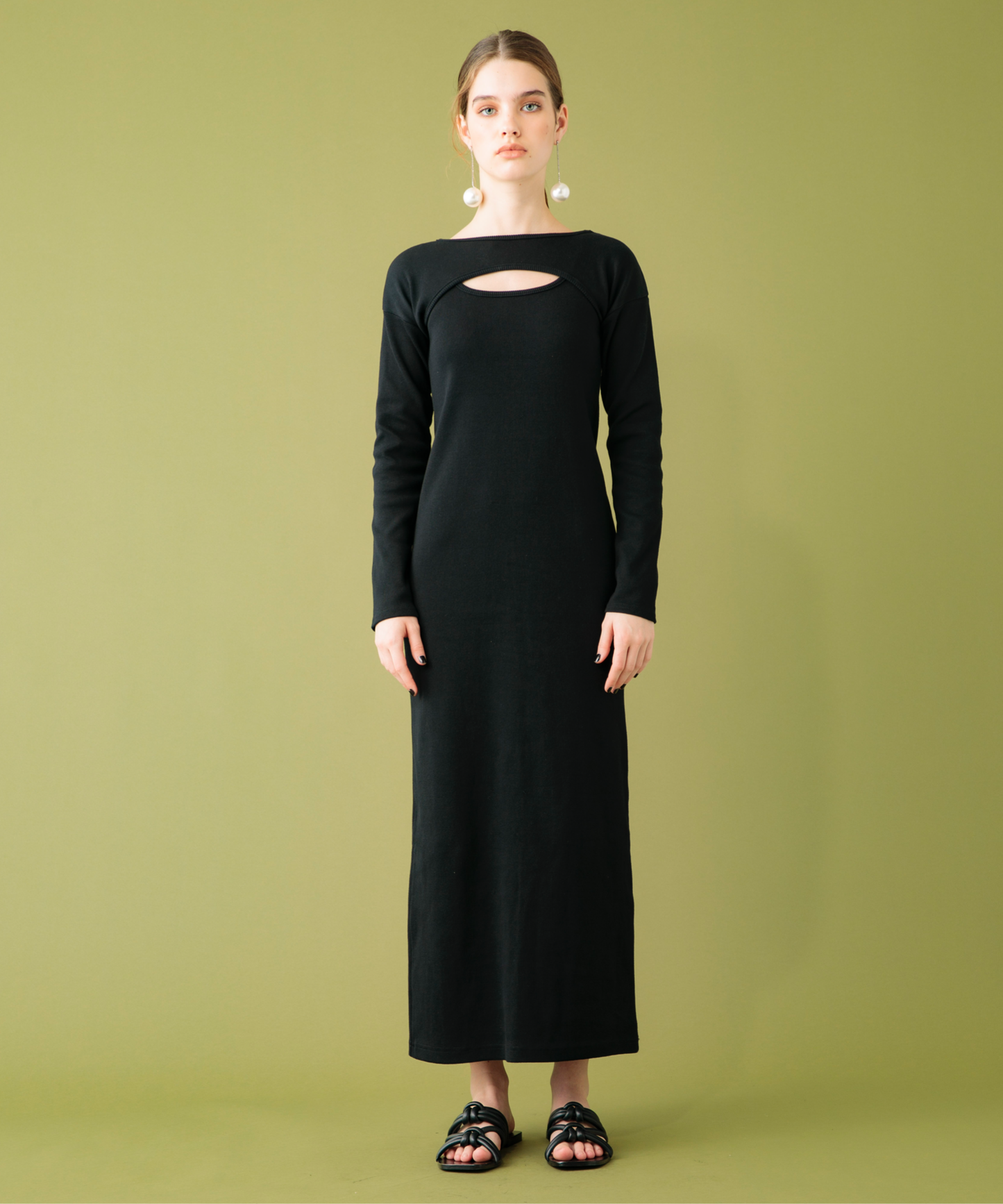 COMBI BOLERO&RIB L TANK DRESS