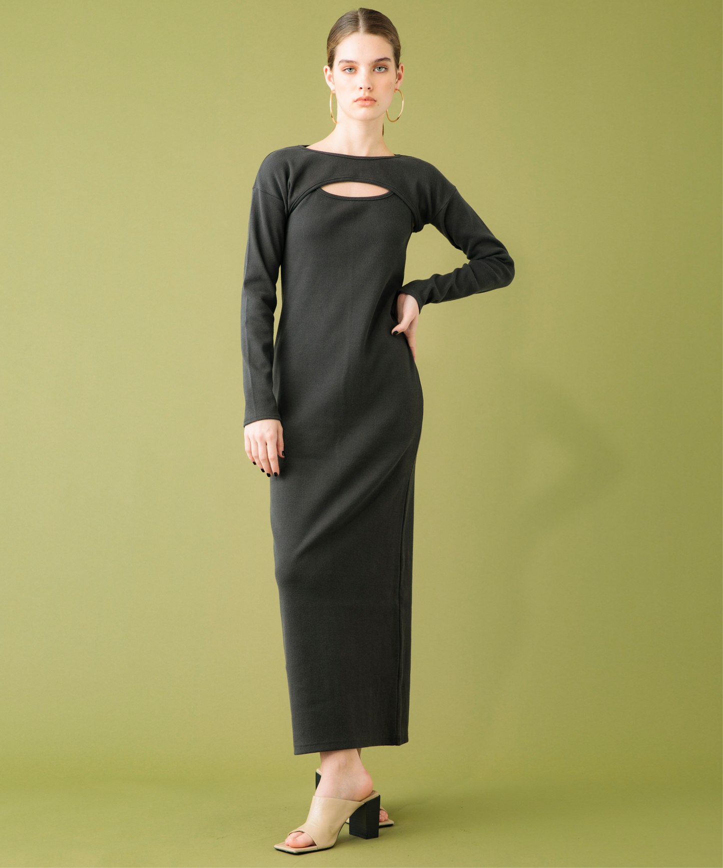 COMBI BOLERO&RIB L TANK DRESS