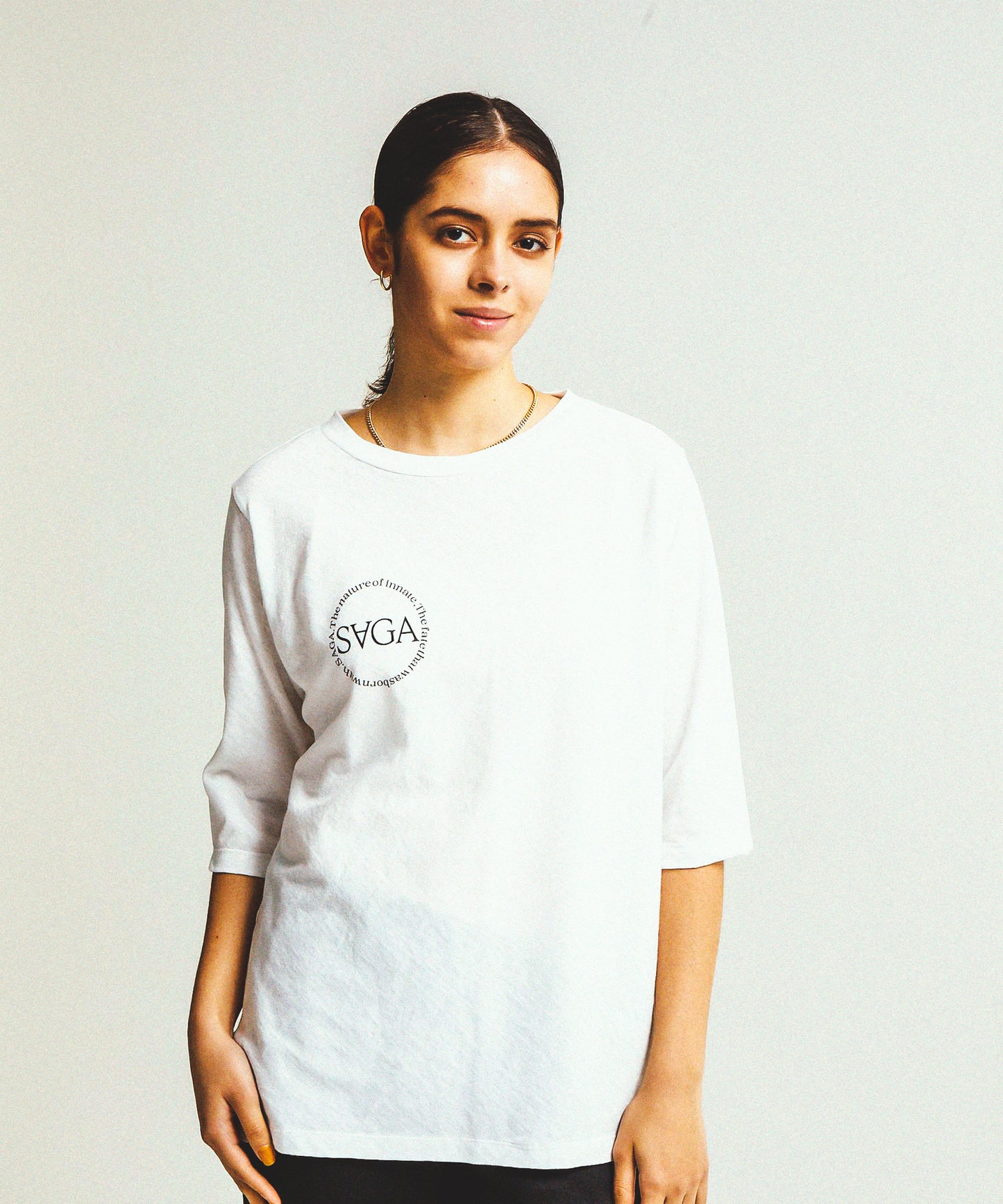 SLAB HALF SLEEVE T(SAGA)