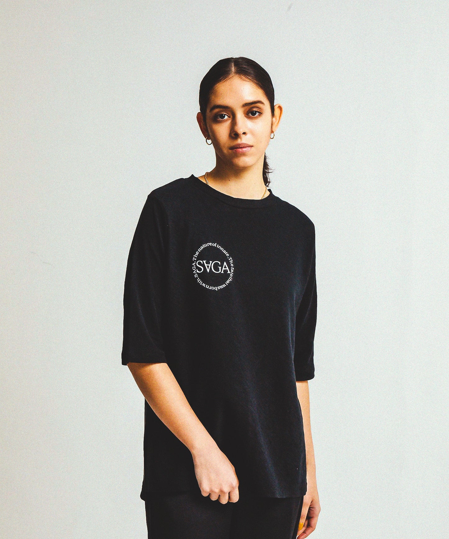 SLAB HALF SLEEVE T(SAGA)