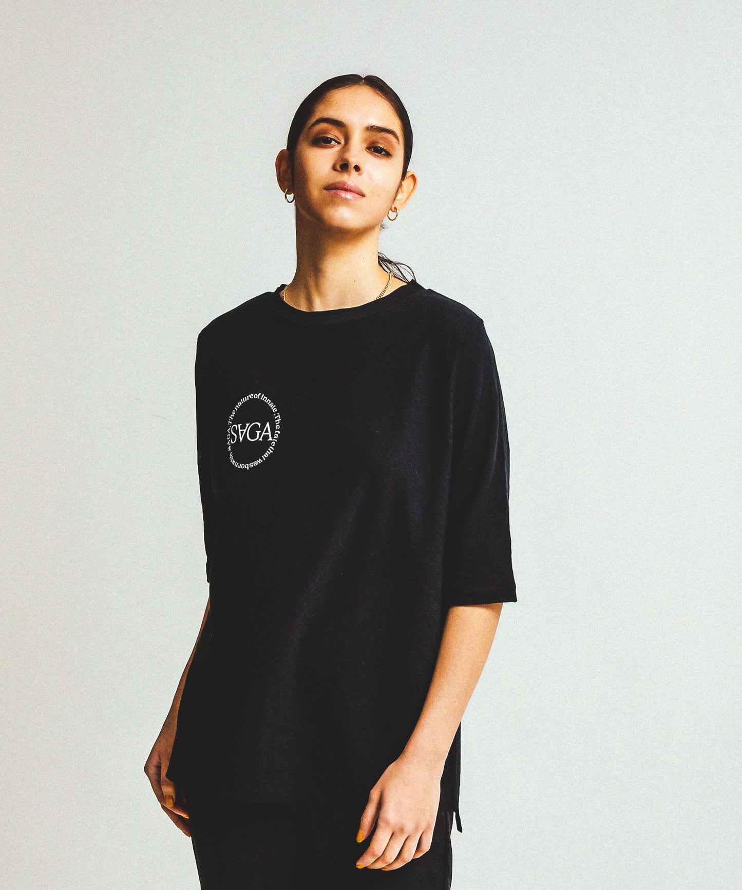 SLAB HALF SLEEVE T(SAGA)