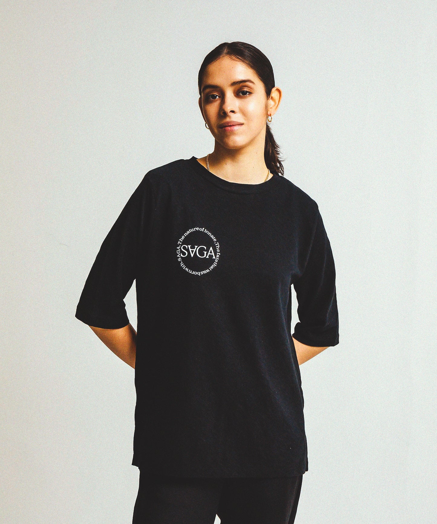 SLAB HALF SLEEVE T(SAGA)