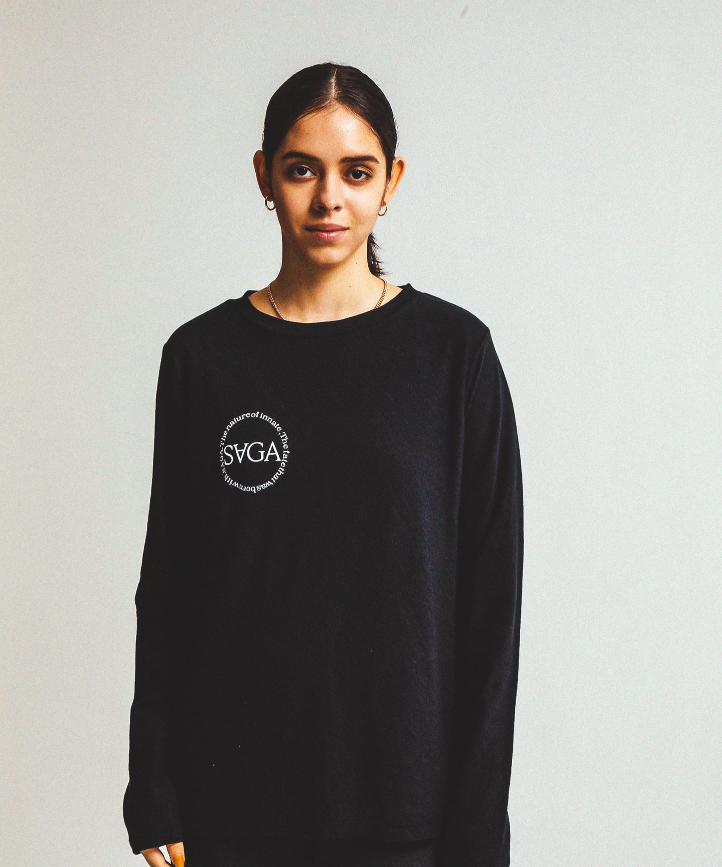 SLAB LONG SLEEVE T(SAGA)