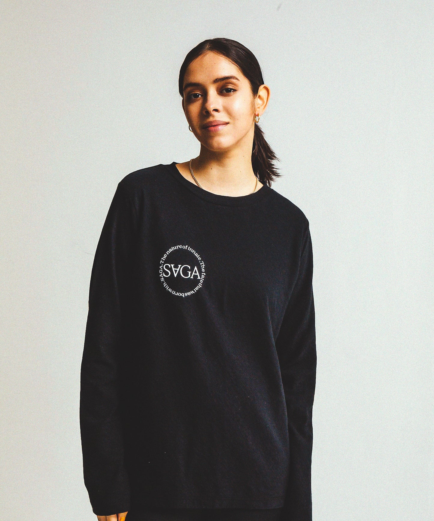SLAB LONG SLEEVE T(SAGA)