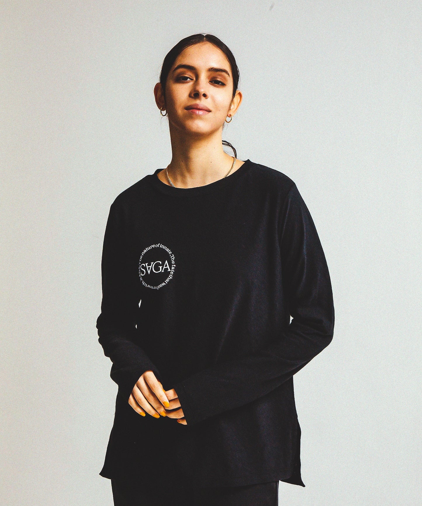 SLAB LONG SLEEVE T(SAGA)