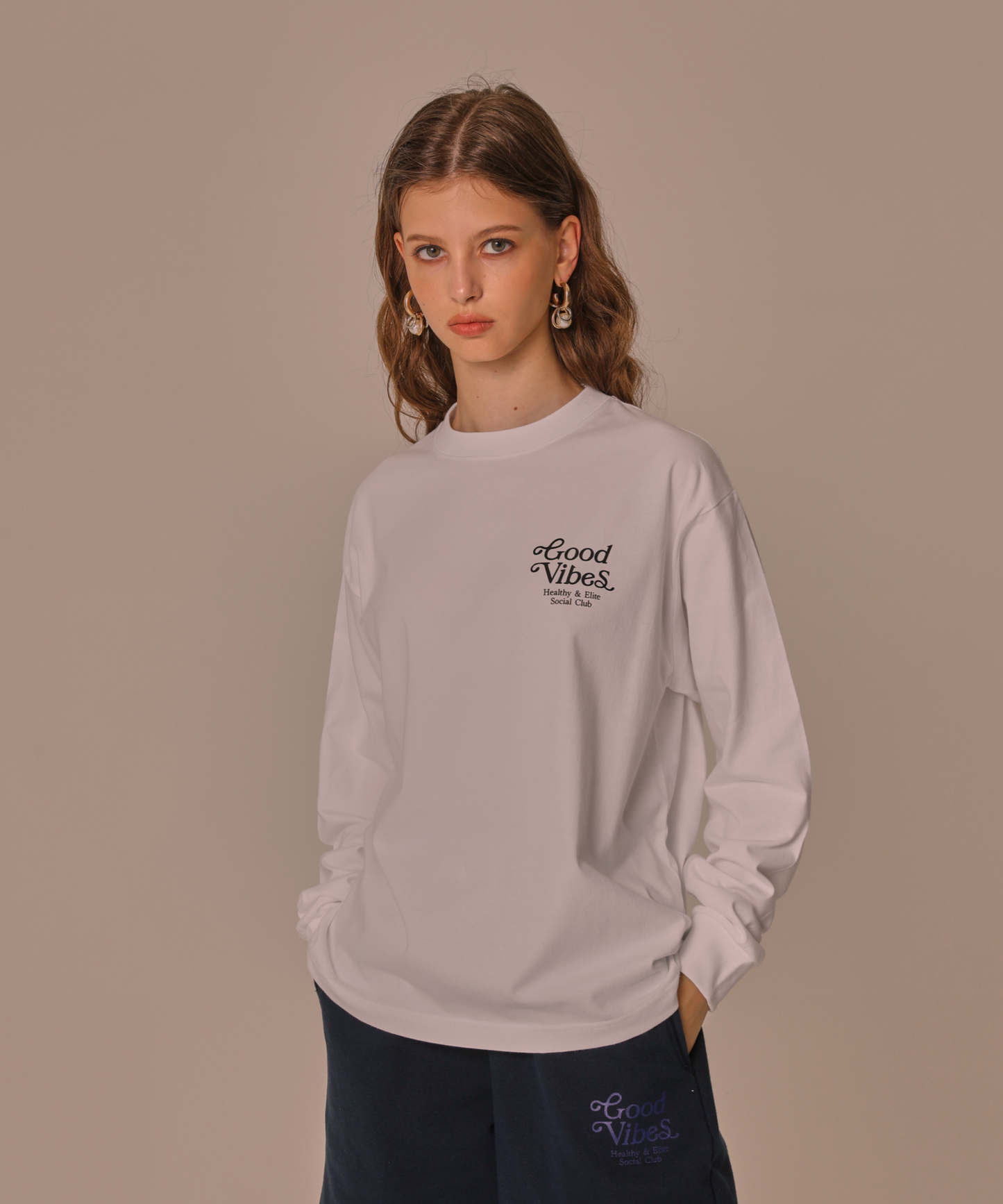 LONG SLEEVE T(Good Vibes)