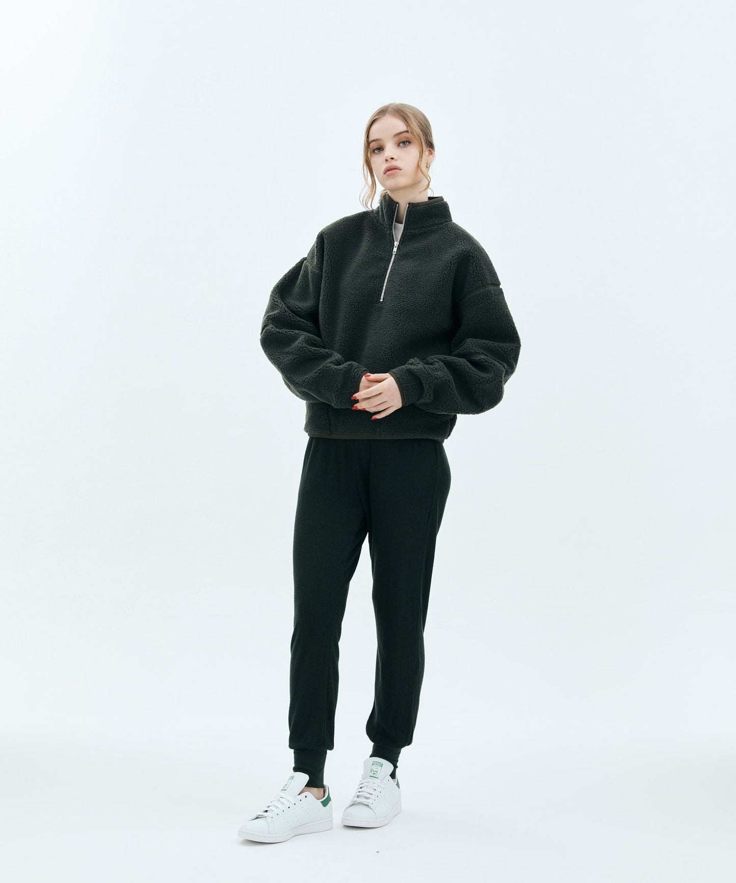 WOOL RIB KNIT JOGGER PANTS