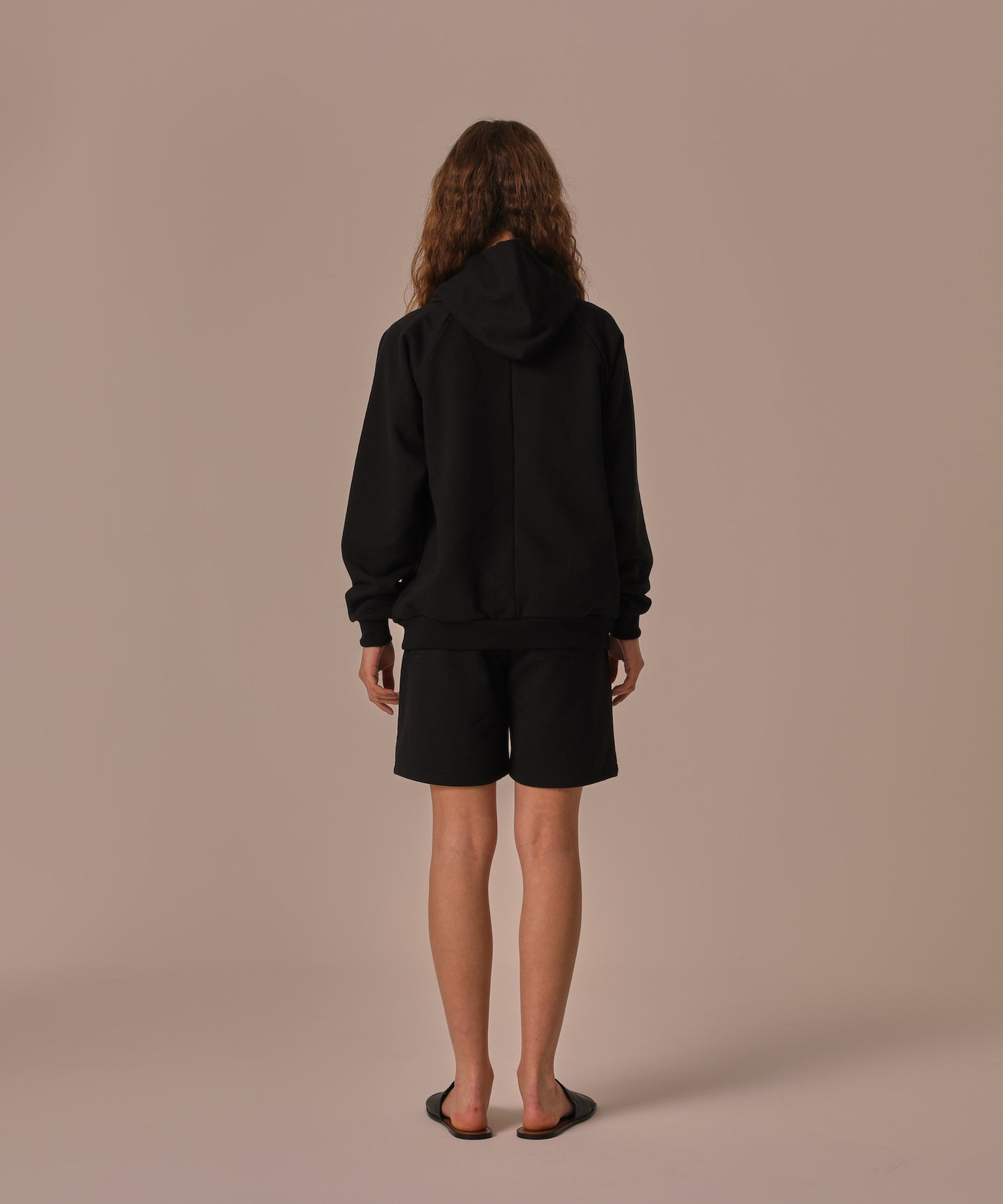 BI-COLOR RAGLAN HOOD SWEAT★