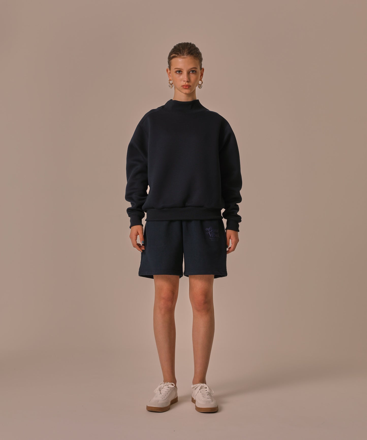 HI-NECK SPONGE SWEAT