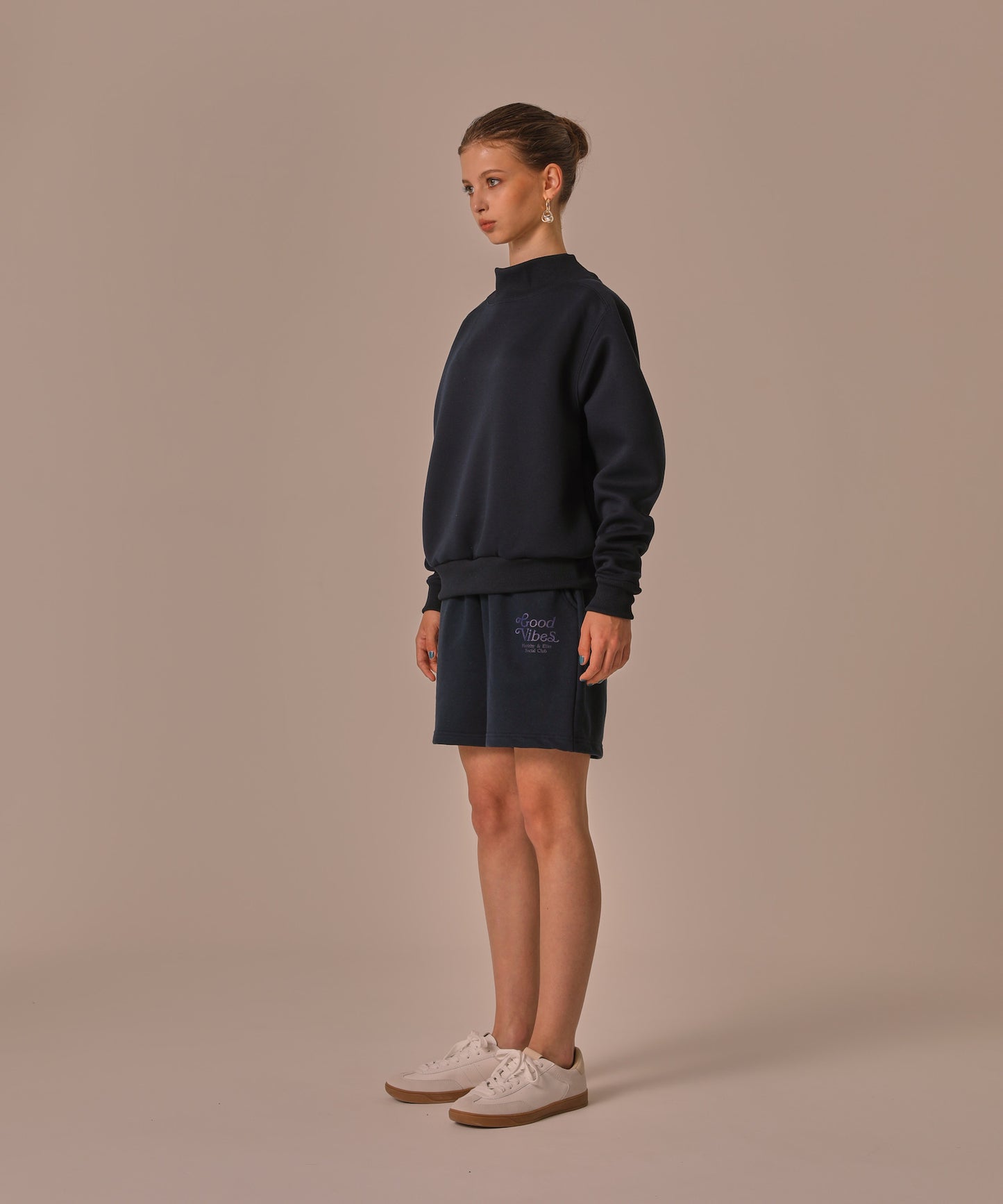 HI-NECK SPONGE SWEAT