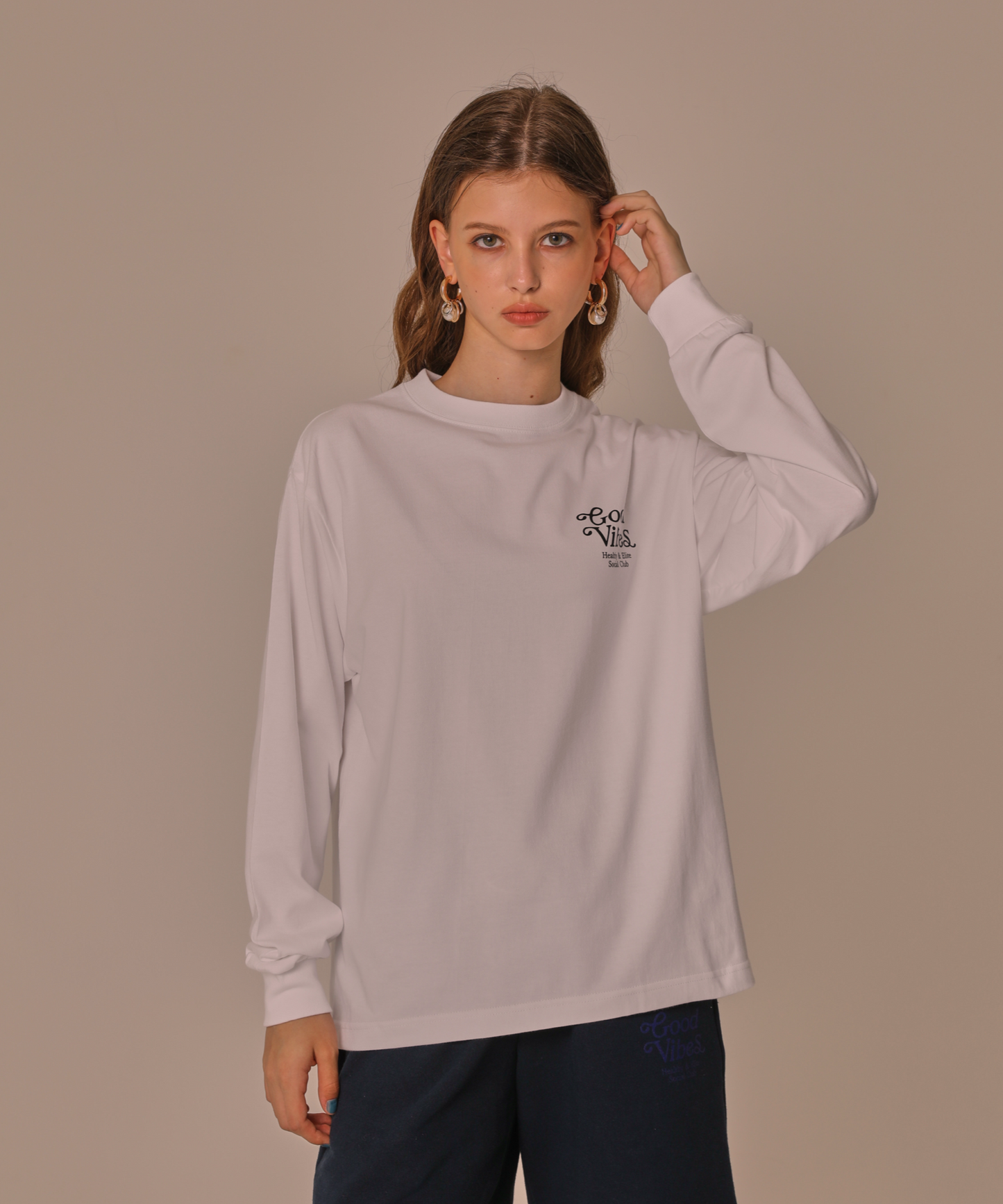 LONG SLEEVE T(Good Vibes)