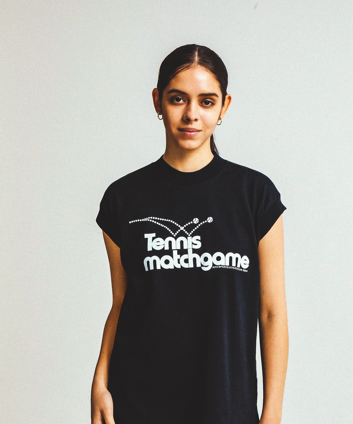 NEW WIDE RIB NOSLEEVE T(TENNIS MATCHGAME)