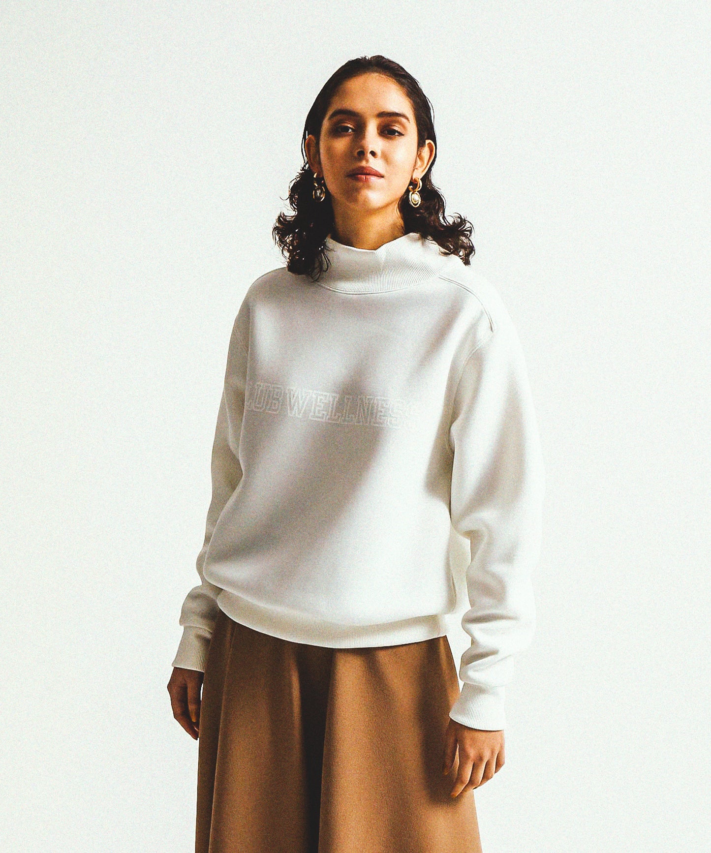 HI-NECK SPONGE SWEAT