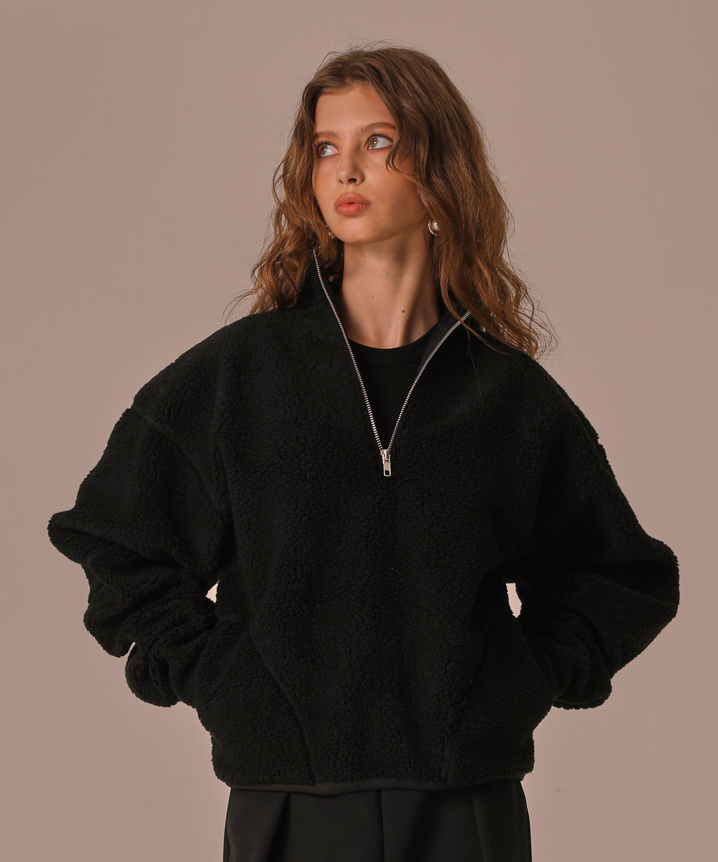 ZIP FREECE PULLOVER