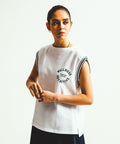 ★LINE NO-SLEEVE POLO CUT
