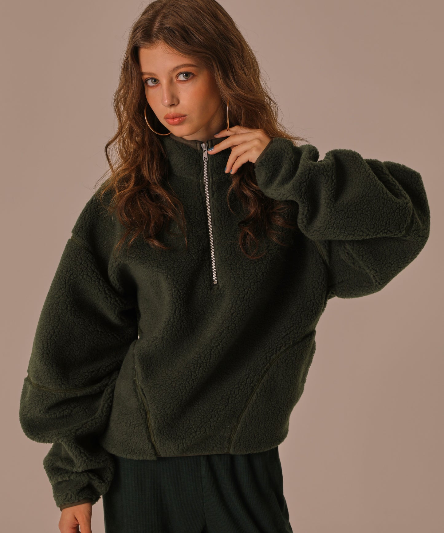 ZIP FREECE PULLOVER