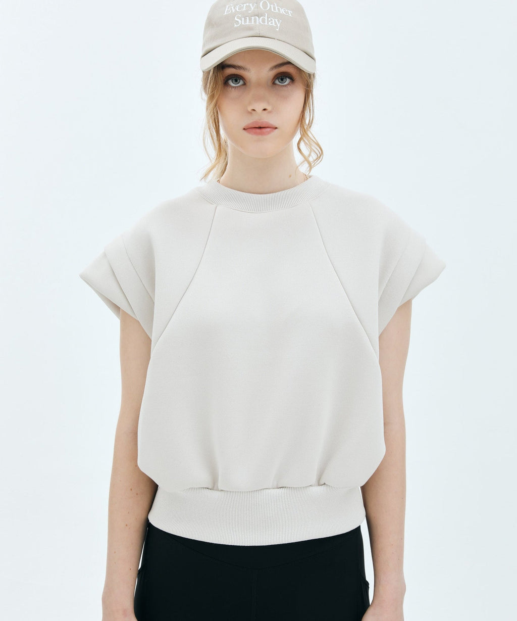 ★BONDING CAP SLEEVE TOP