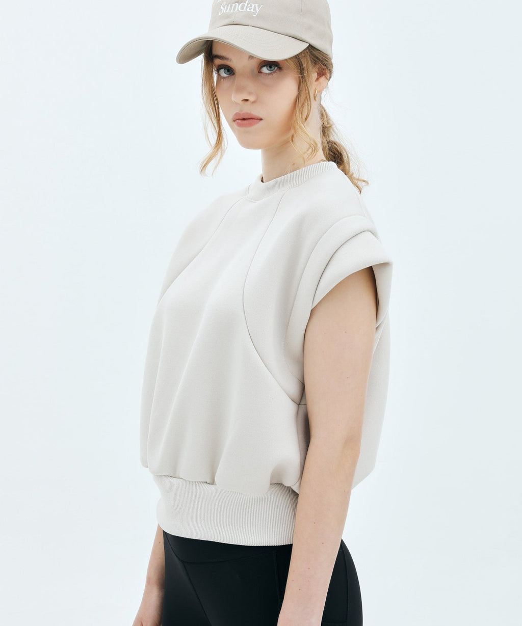 ★BONDING CAP SLEEVE TOP
