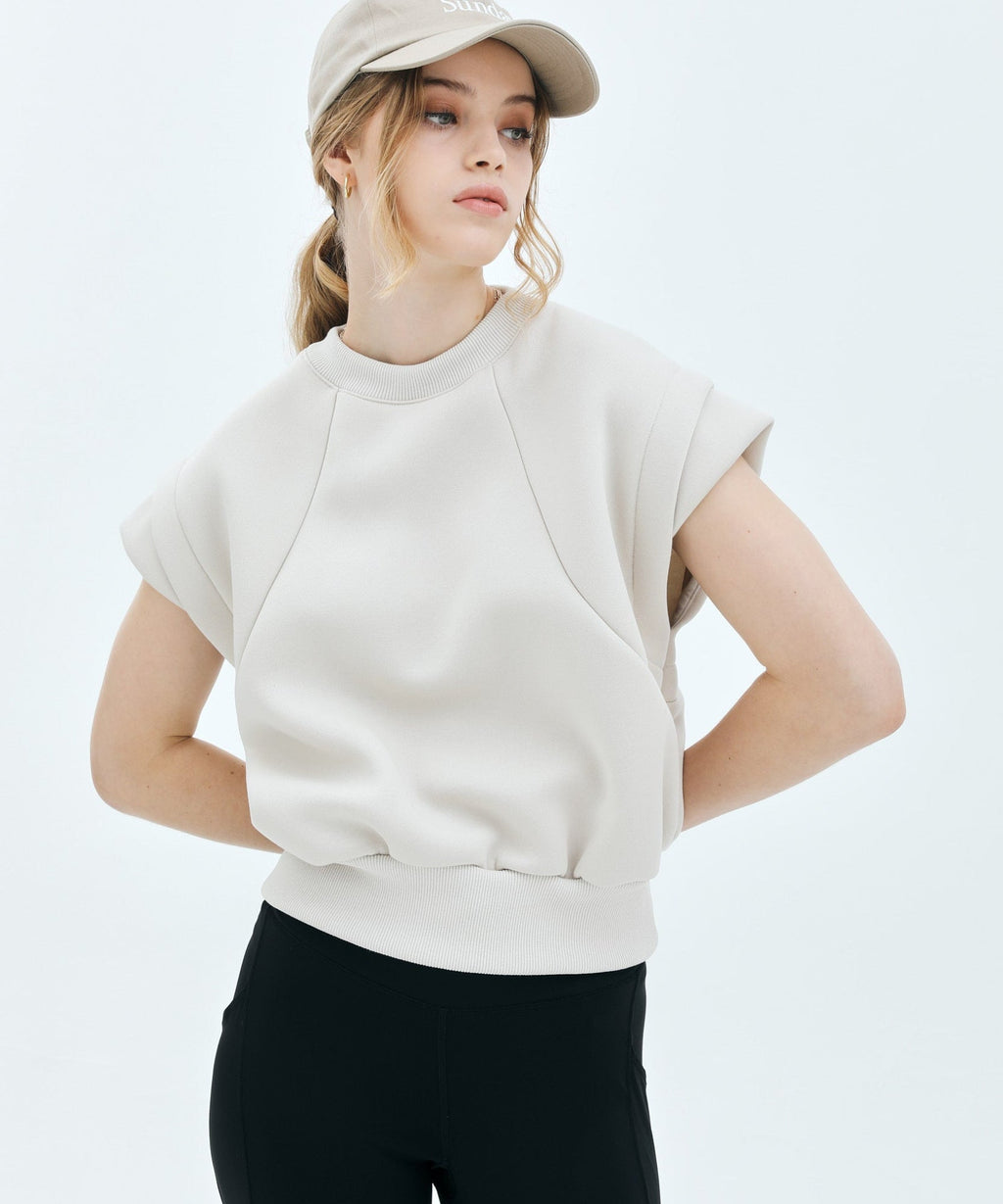 ★BONDING CAP SLEEVE TOP