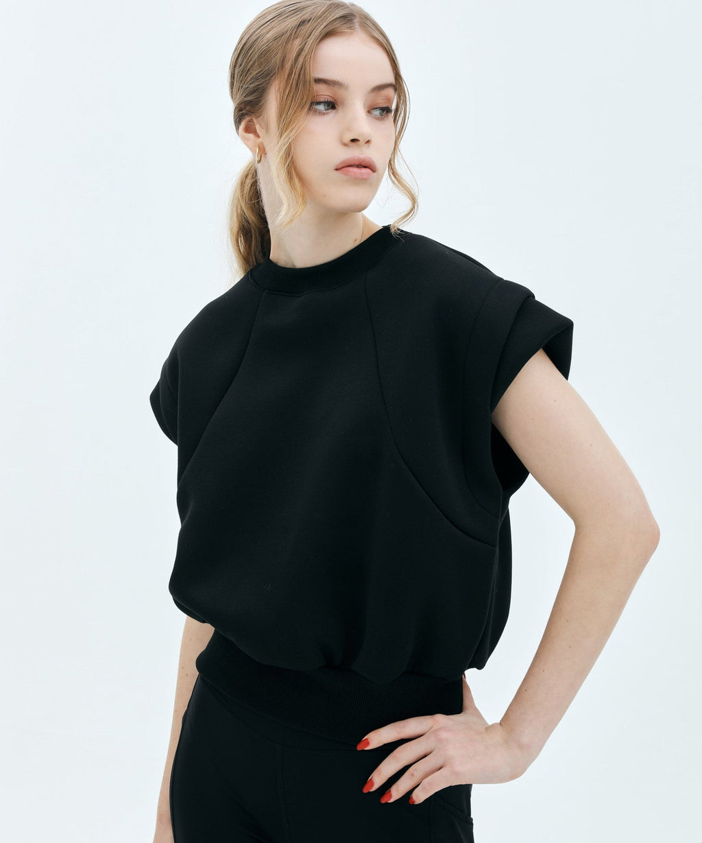 ★BONDING CAP SLEEVE TOP