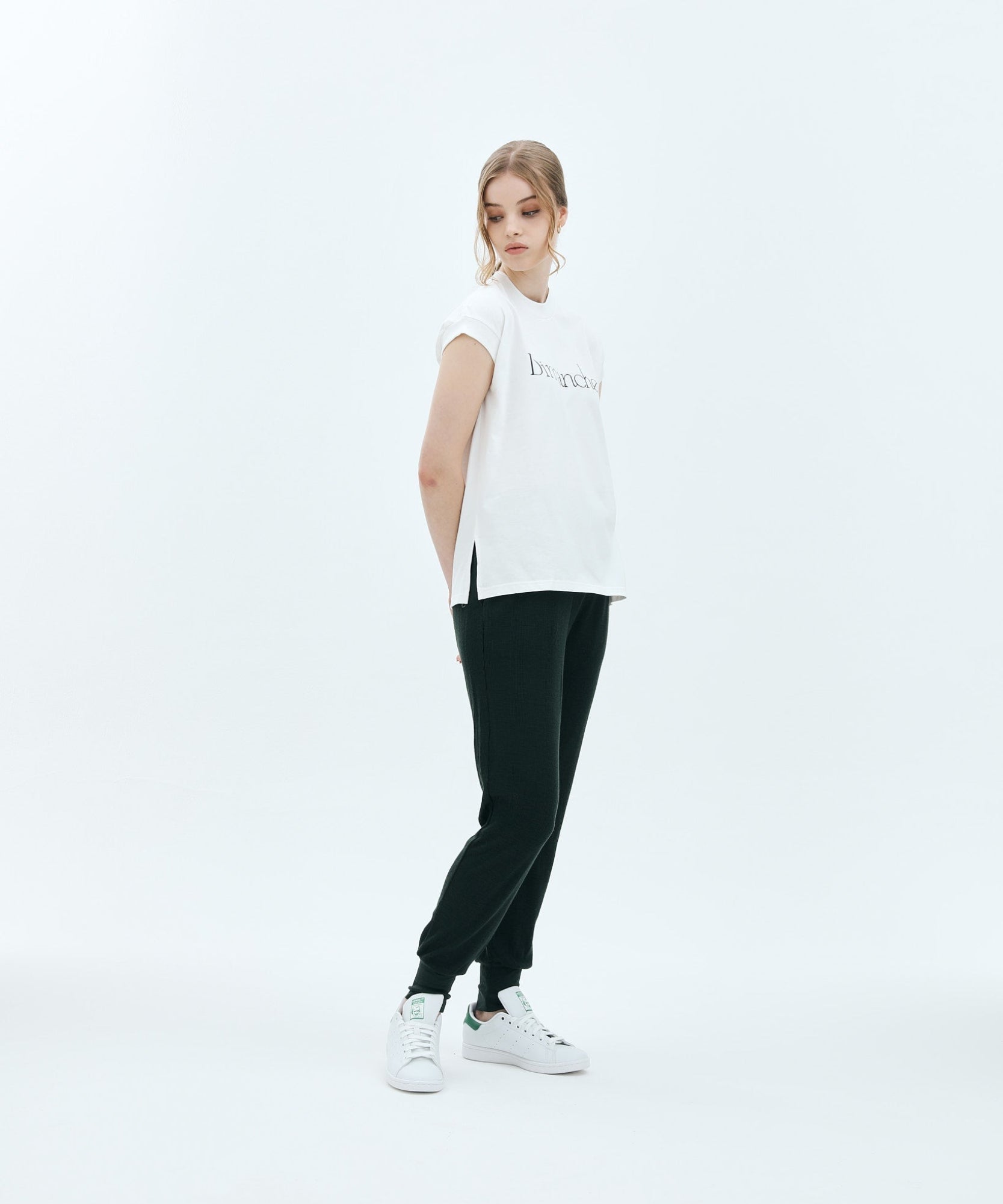 WOOL RIB KNIT JOGGER PANTS